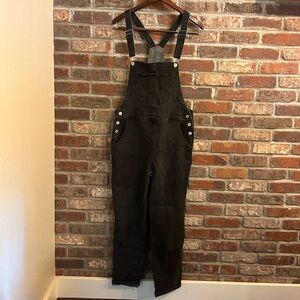 Women’s overalls faded, black size medium